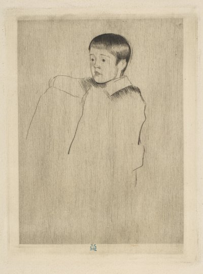 Robert assis, face à gauche - Mary Cassatt